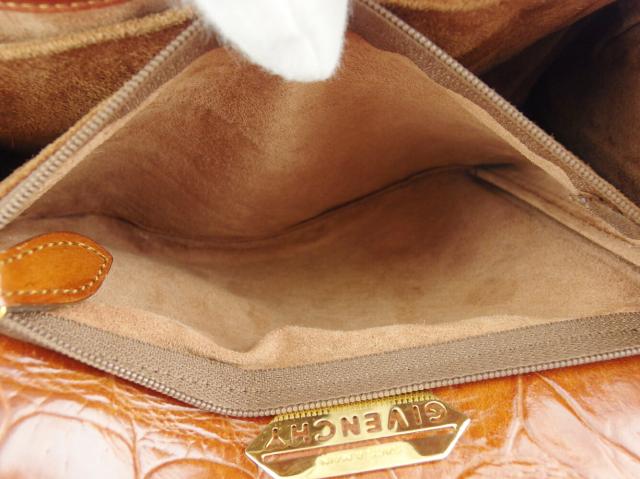 【GWタイムセール】ジバンシィ GIVENCHY ハンドバッグ ブラウン ゴールド レディース 中古_8