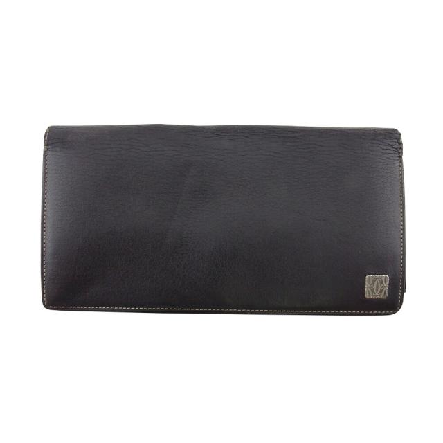 【X'masセール★30%OFF】カルティエ CARTIER 長財布2Cロゴプレート ブラウン シルバー レディース 中古