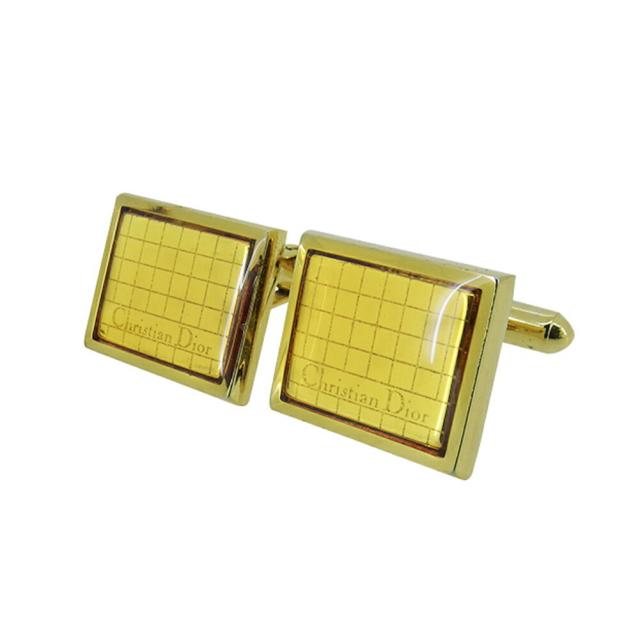 【X'masセール★30%OFF】ディオール Dior カフススクエア スウィヴル式 ゴールド レディース 中古