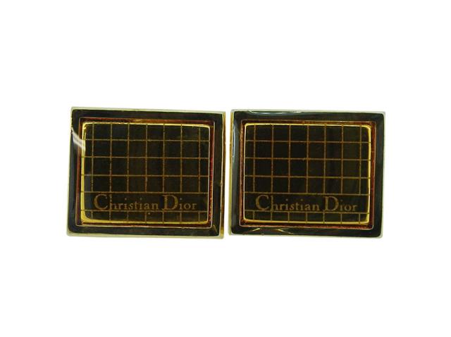 ディオール Dior カフス スクエア スウィヴル式 ゴールド レディース