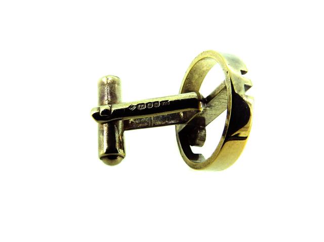 ダンヒル Dunhill カフス dマーク スウィヴル式 ゴールド レディース