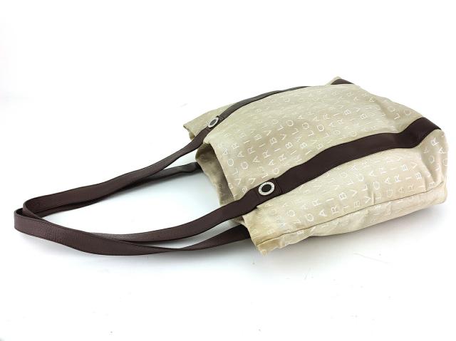 ブルガリ BVLGARI トートバッグロゴマニア コローレ ベージュ ブラウン