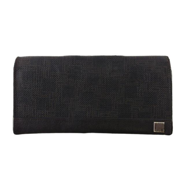 【BIGお買い物ラリー★30%OFFセール中】ダンヒル Dunhill 長財布ディーエイト D8 ブラック ブラウン シルバー レディース 中古