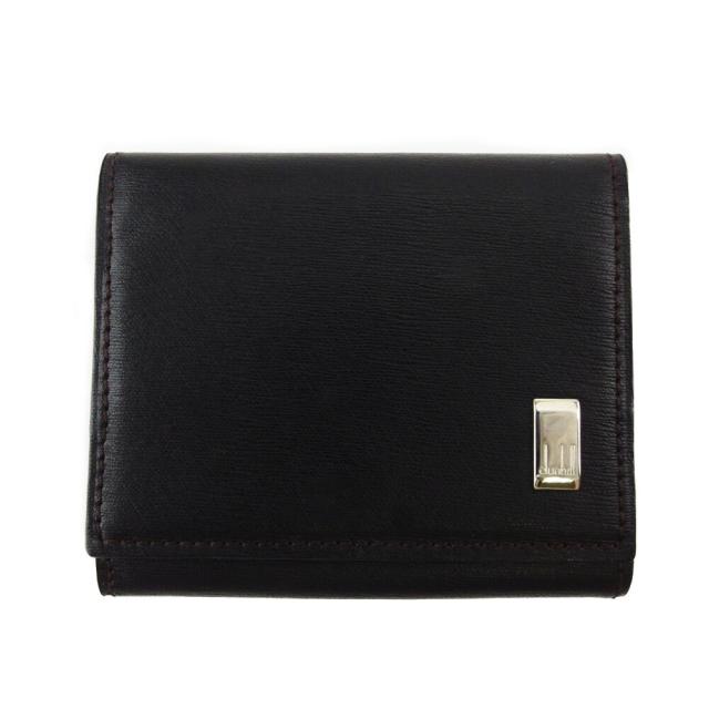 【BIGお買い物ラリー★30%OFFセール中】ダンヒル Dunhill ケースサイドカー ロゴプレート ブラウン シルバー レディース 中古