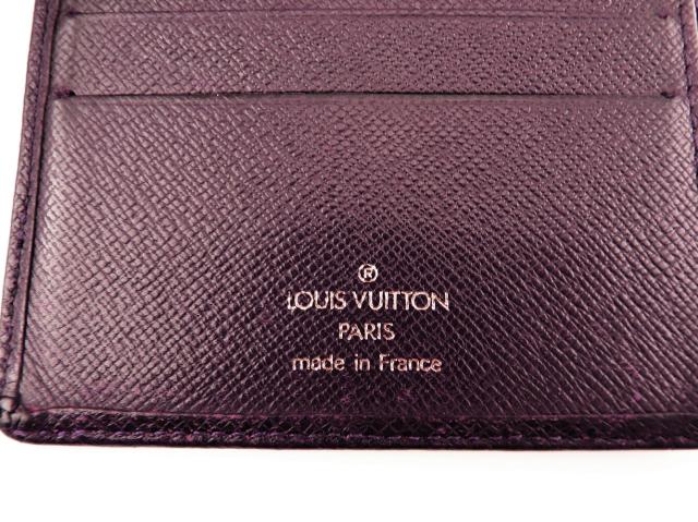 【BIGお買い物ラリー★30%OFFセール中】ルイ・ヴィトン LOUIS VUITTON 二つ折り財布タイガ ポルトビエ3カルトクレディ パープル ブラウン レディース 中古 ルイ・ヴィトン LOUIS VUITTON 二つ折り財布タイガ ポルトビエ3カルト