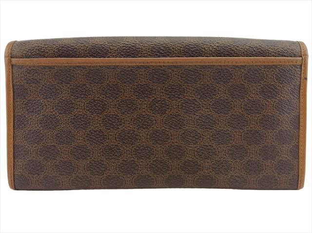 【30％OFF★週末タイムSALE】セリーヌ CELINE 長財布マカダム ブラウン ベージュ レディース 中古_1