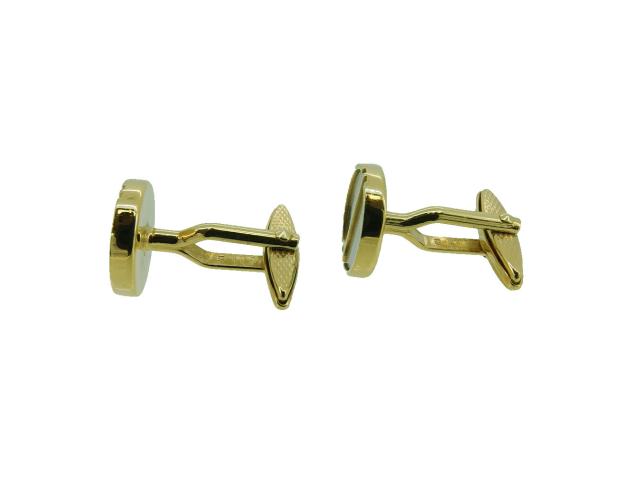 【30％OFF★週末タイムセール】ダンヒル Dunhill カフスdマーク スウィヴル式 ゴールド シルバー レディース 中古_4