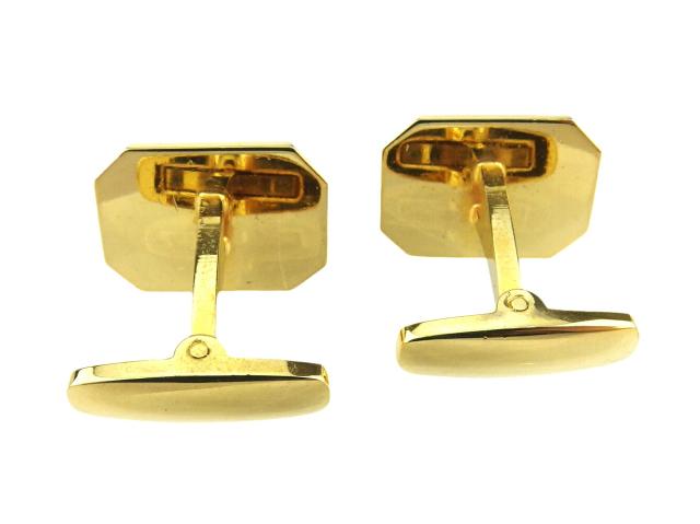 サンローラン SAINT LAURENT カフスYSLロゴ スウィヴル式 ゴールド