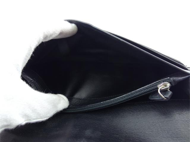 【GWタイムセール】カルティエ CARTIER 長財布トリニティ ブラック ゴールド シルバー レディース 中古_6