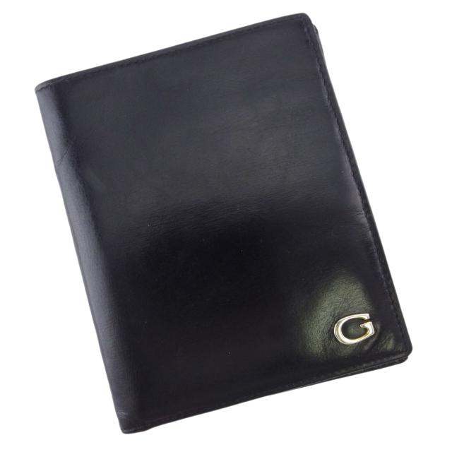 【BIGお買い物ラリー★30%OFFセール中】グッチ GUCCI 札入れGマーク ブラック レディース 中古