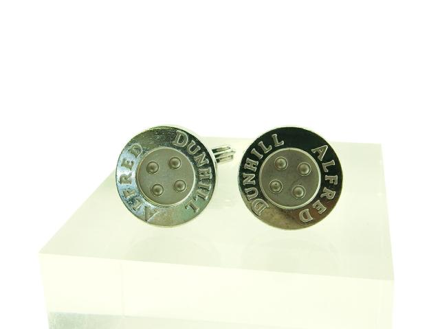 【30％OFF★週末タイムセール】ダンヒル Dunhill カフスボタンデザイン スウィヴル式 シルバー レディース 中古_2