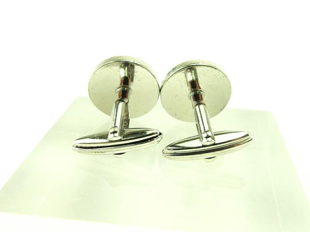 【30％OFF★週末タイムセール】ダンヒル Dunhill カフスボタンデザイン スウィヴル式 シルバー レディース 中古_3