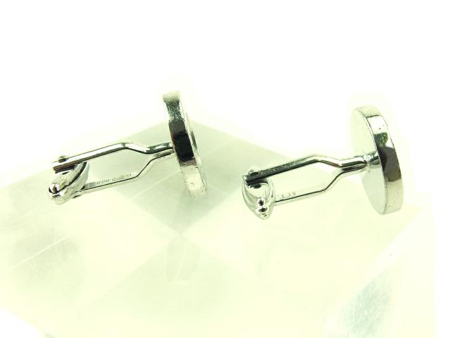 【30％OFF★週末タイムセール】ダンヒル Dunhill カフスボタンデザイン スウィヴル式 シルバー レディース 中古_5