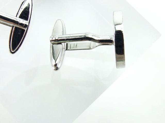 【30％OFF★週末タイムセール】ダンヒル Dunhill カフスボタンデザイン スウィヴル式 シルバー レディース 中古_7