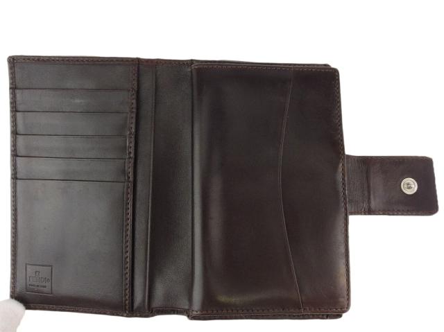 【GWタイムセール】フェンディ FENDI 二つ折り財布ズッカ ブラウン ブラック ベージュ シルバー レディース 中古_4