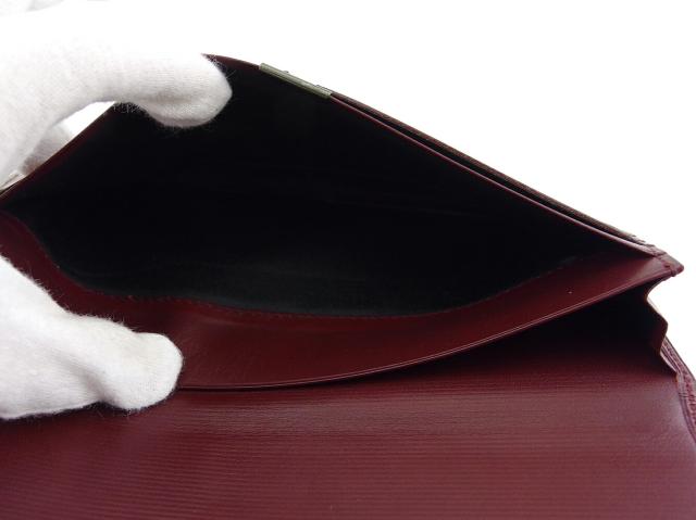 【GWタイムセール】ヴァレンティノ・ガラヴァーニ Valentino Garavani 長財布Vマーク ボルドー レディース 中古_6