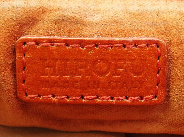 ヒロフ HIROFU ショルダーバッグHマーク レッド シルバー レディース 中古_10