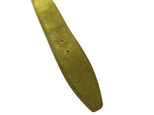 サルヴァトーレフェラガモ Salvatore Ferragamo ベルトヴァラ グリーン ブラック レディース 中古_2