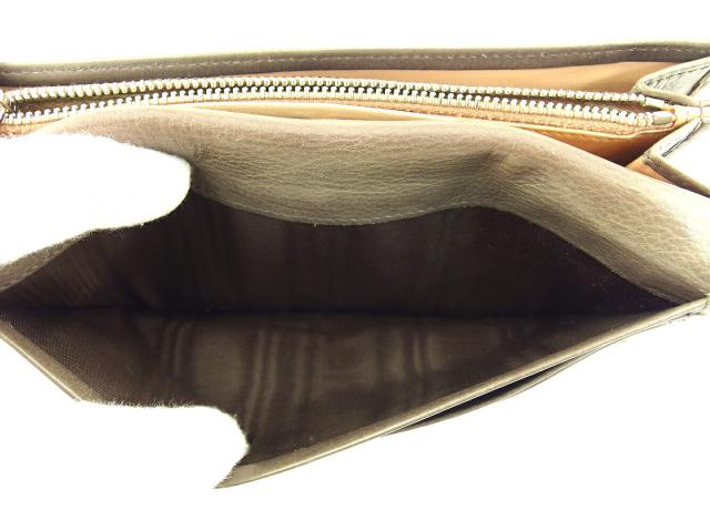 【30％OFF★週末タイムSALE】プラダ PRADA 長財布リボン グレー 灰色 シルバー レディース 中古_9
