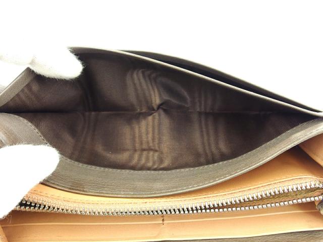 【30％OFF★週末タイムSALE】プラダ PRADA 長財布リボン グレー 灰色 シルバー レディース 中古_6