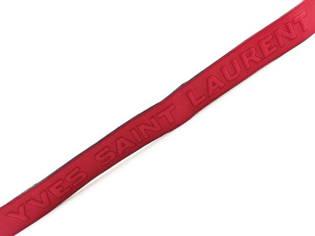 サンローラン SAINT LAURENT ショルダーバッグ異素材コンビ リヴゴーシュ ブラウン レッド レディース 中古_7