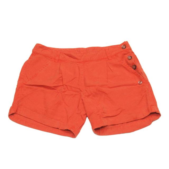 【X'masセール★30%OFF】グッチ GUCCI パンツショートパンツ ♯10サイズ ダブルG付き オレンジ シルバー レディース 中古