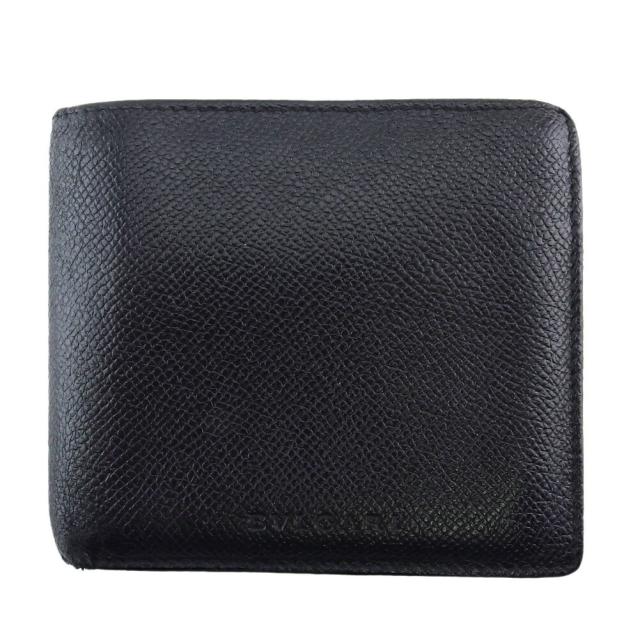 【BIGお買い物ラリー★30%OFFセール中】ブルガリ BVLGARI 二つ折り財布クラシコ ブラック レディース 中古