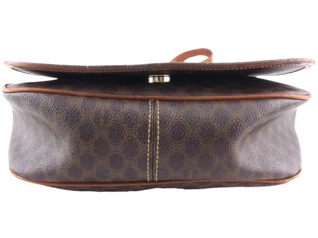 【30％OFF★週末タイムセール】セリーヌ CELINE ショルダーバッグマカダム ブラウン ベージュ ゴールド レディース 中古_3