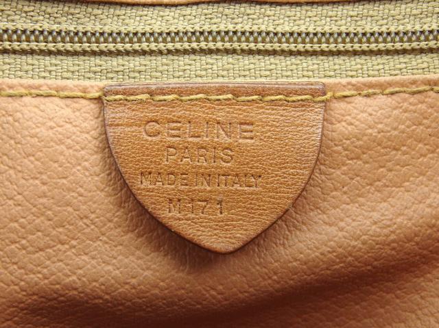 【30％OFF★週末タイムセール】セリーヌ CELINE ショルダーバッグマカダム ブラウン ベージュ ゴールド レディース 中古_7