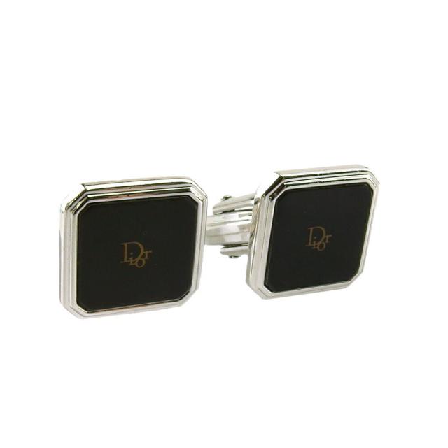【X'masセール★30%OFF】ディオール Dior カフスロゴ スウィヴル式 シルバー グリーン ゴールド レディース 中古