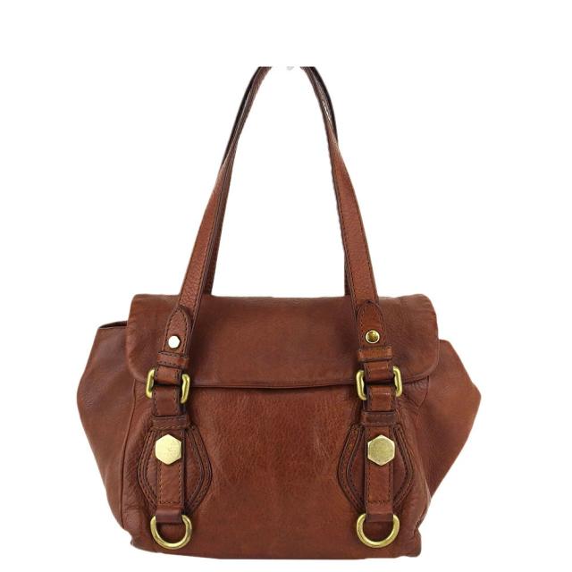 【BIGお買い物ラリー★30%OFFセール中】マークバイマークジェイコブス MARC BY MARC JACOBS ハンドバッグ ブラウン ゴールド レディース 中古