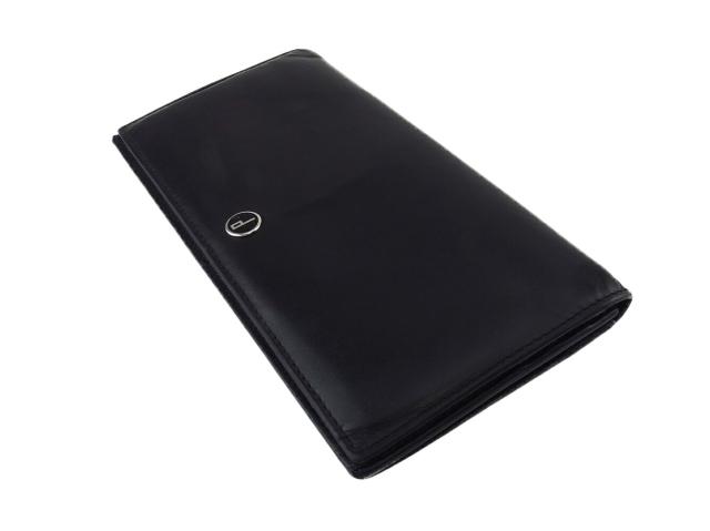ダンヒル Dunhill 長財布センチュリーマン ブラック シルバー レディース 中古_3