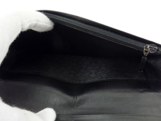 ダンヒル Dunhill 長財布センチュリーマン ブラック シルバー レディース 中古_7