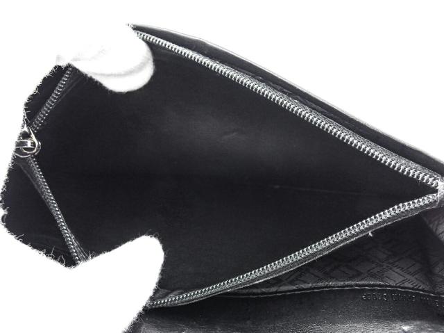 ダンヒル Dunhill 長財布センチュリーマン ブラック シルバー レディース 中古_8