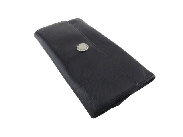 新品未使用】BVLGARI 長財布 レザー ブラック 未使用 BVLGARI ブルガリ