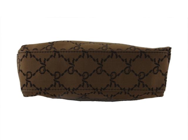 【30％OFF★週末タイムセール】ロベルタ・ディ・カメリーノ Roberta di Camerino ショルダーバッグR柄 ブラウン シルバー レディース 中古_4