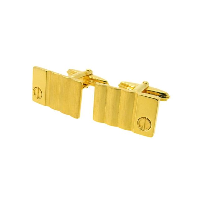 【X'masセール★30%OFF】ダンヒル Dunhill カフスdマーク スウィヴル式 ゴールド レディース 中古