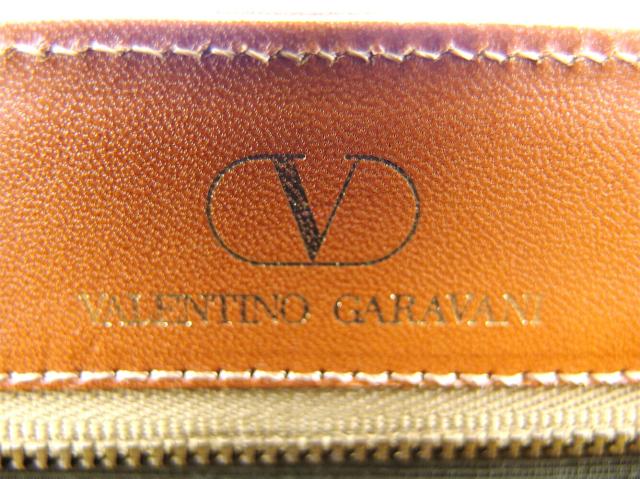 【GWタイムセール】ヴァレンティノ・ガラヴァーニ Valentino Garavani ハンドバッグロゴベルト ブラウン ゴールド レディース 中古_10