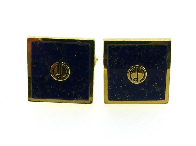 ダンヒル Dunhill カフスdマーク スウィヴル式 ゴールド パープル レディース 中古_2