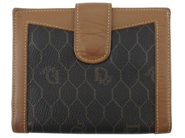 X'masセール☆30%OFF】ディオール Dior 二つ折り財布ハニカム ブラック