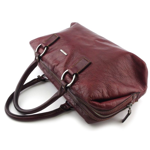 【GWタイムセール】グッチ GUCCI ハンドバッグロゴプレート ボルドー シルバー レディース 中古_2
