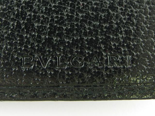 【週末タイムセール】ブルガリ BVLGARI 札入れロゴマニア ブラック レディース 中古_10
