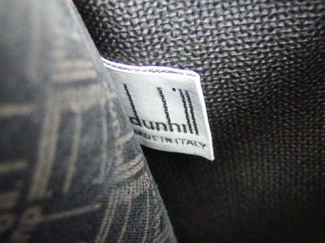 【30％OFF★週末タイムセール】ダンヒル Dunhill ビジネスバッグヘリンボーン ブラック ブラウン ゴールド レディース 中古_8