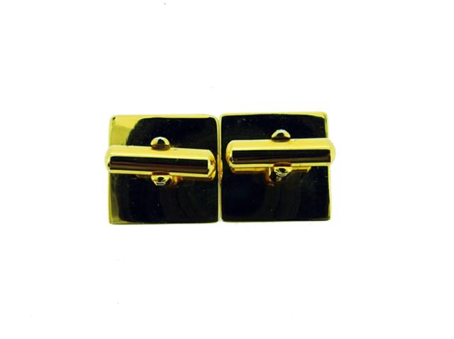 【30％OFF★週末タイムセール】ダンヒル Dunhill カフスdマーク スクエアフォルム ゴールド ブラック レディース 中古_7