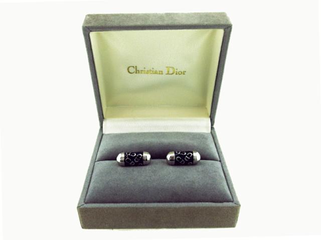 ディオール Dior カフス シルバー×ゴールド レディース 中古