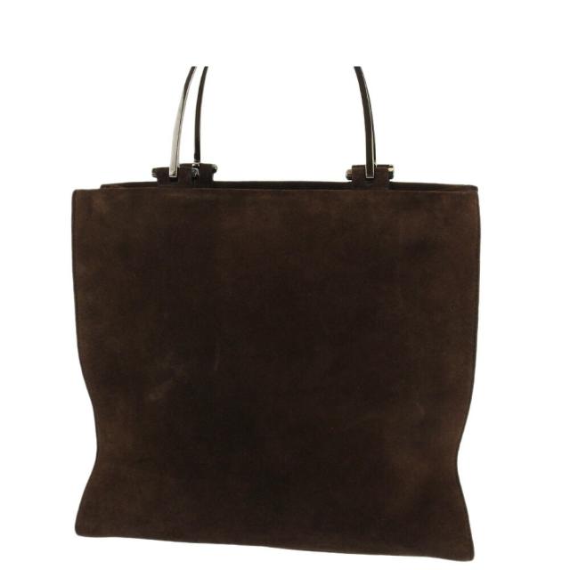 【BIGお買い物ラリー★30%OFFセール中】グッチ GUCCI トートバッグビットモチーフハンドル ブラウン シルバー レディース 中古