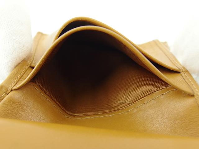 セリーヌ CELINE 二つ折り財布マカダム ブラウン ベージュ レディース 中古_8