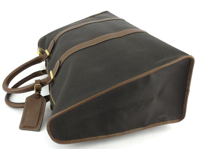 【GWタイムセール】ダンヒル Dunhill ボストンバッグヘリンボーン ブラック ブラウン ゴールド レディース 中古_2