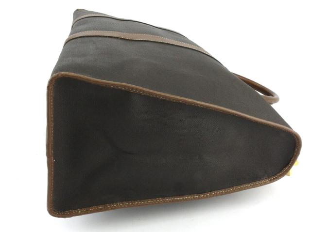 【GWタイムセール】ダンヒル Dunhill ボストンバッグヘリンボーン ブラック ブラウン ゴールド レディース 中古_3