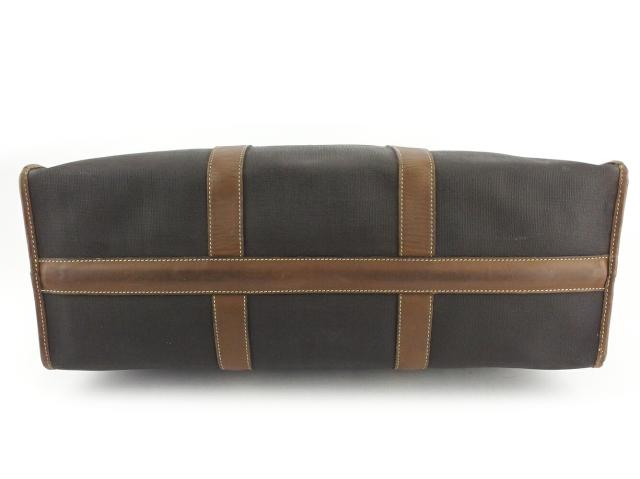 【GWタイムセール】ダンヒル Dunhill ボストンバッグヘリンボーン ブラック ブラウン ゴールド レディース 中古_4
